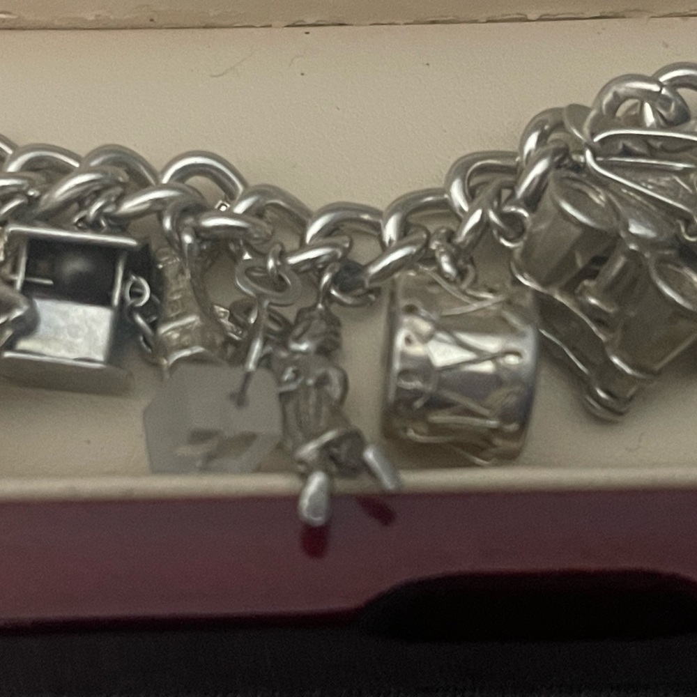 Elegant Silver Charm Bracelet - Picture 4 of 6